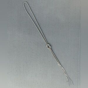NWOT! 26” Long Elegant Silver Knot Necklace